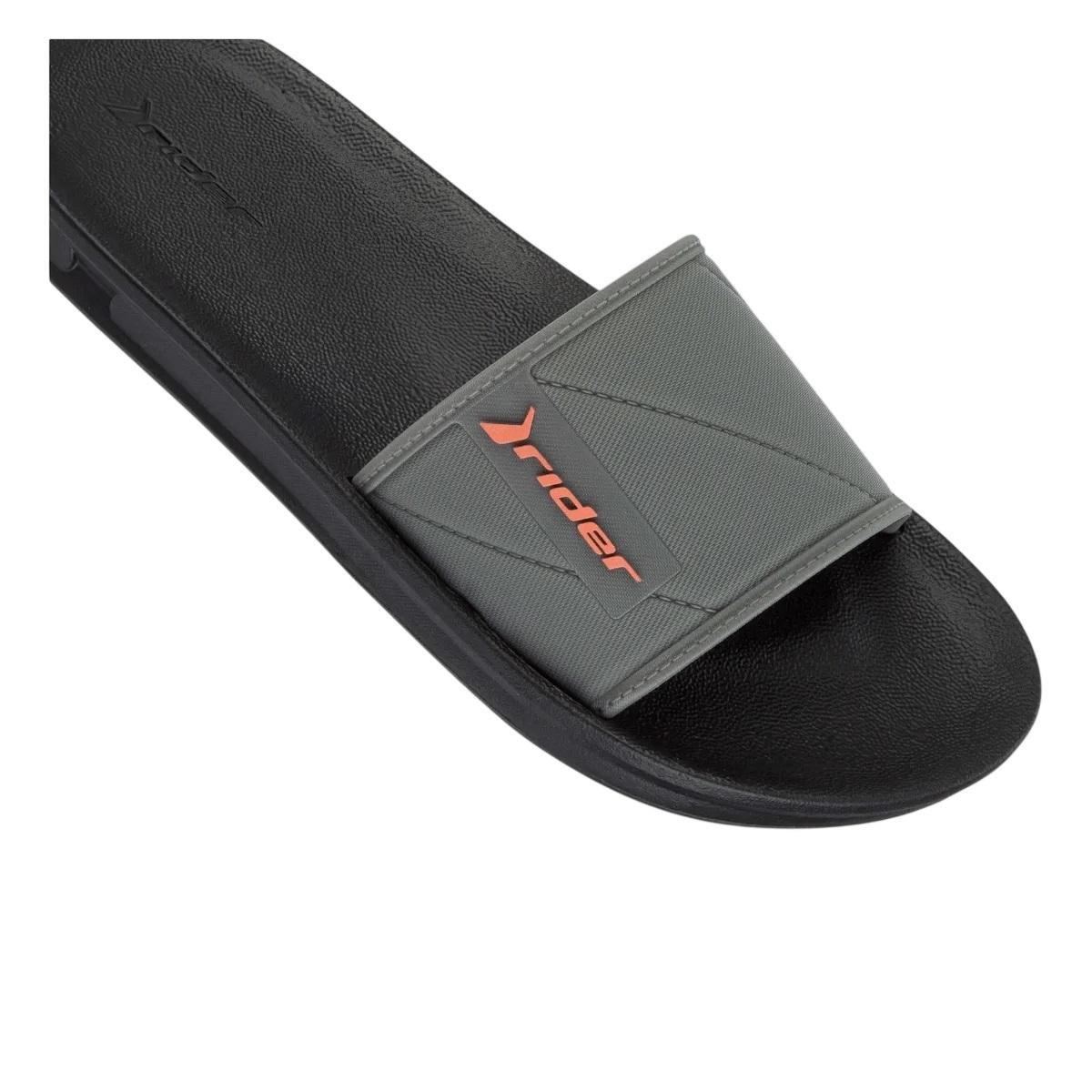 Chinelo Slide Masculino Rider Street 11578 Preto Cinza 4