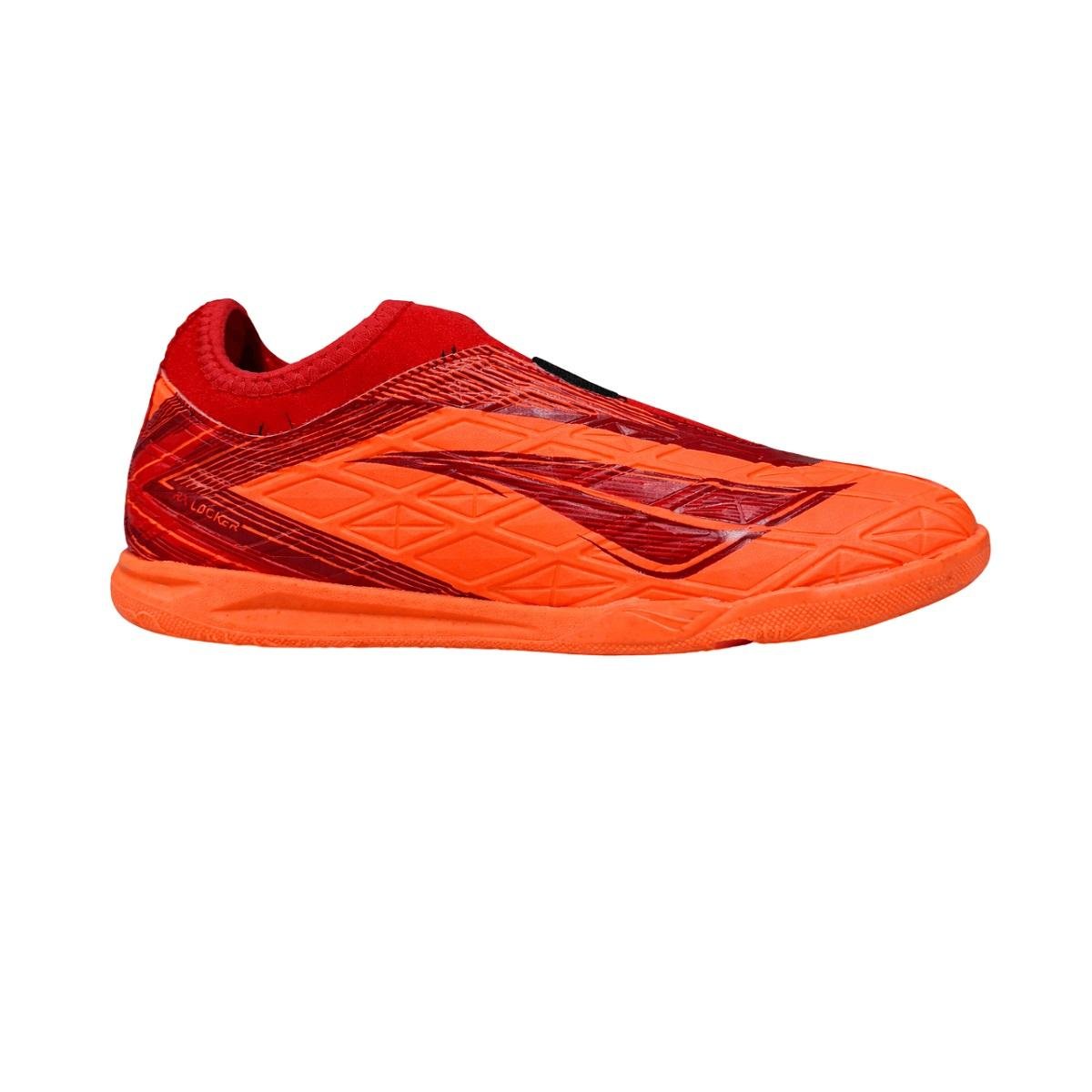 Chuteira Indoor Infantil Menino Penalty RX Lock Elastico kids Y-5 Laranja