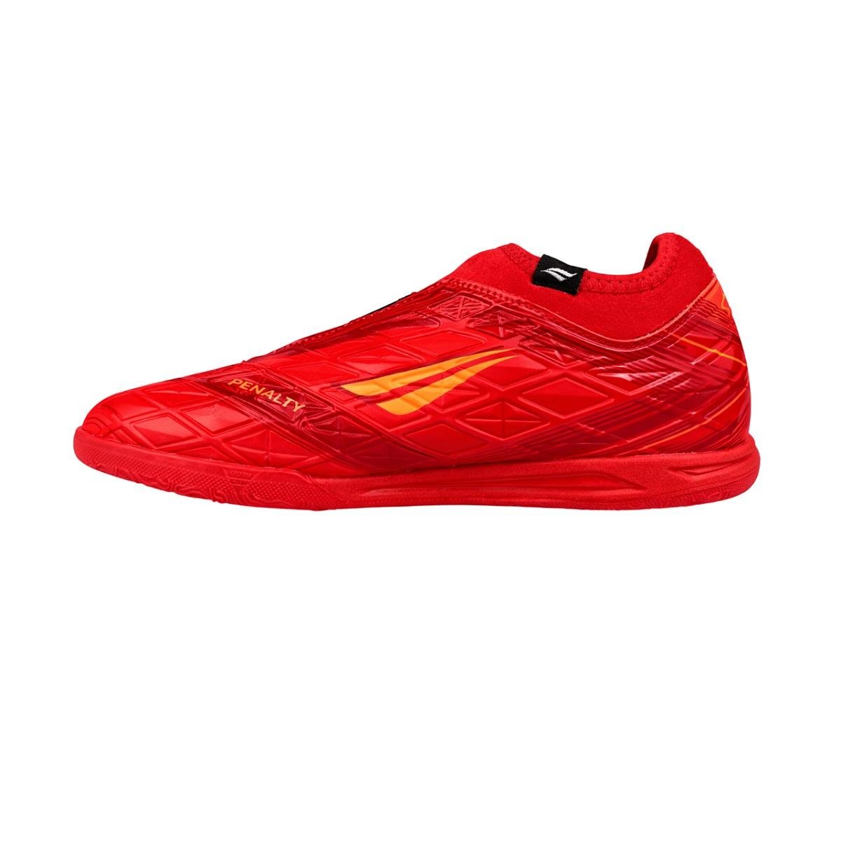 Chuteira Indoor Infantil Menino Penalty RX Lock Elastico kids Y-5 Laranja Laranja 2
