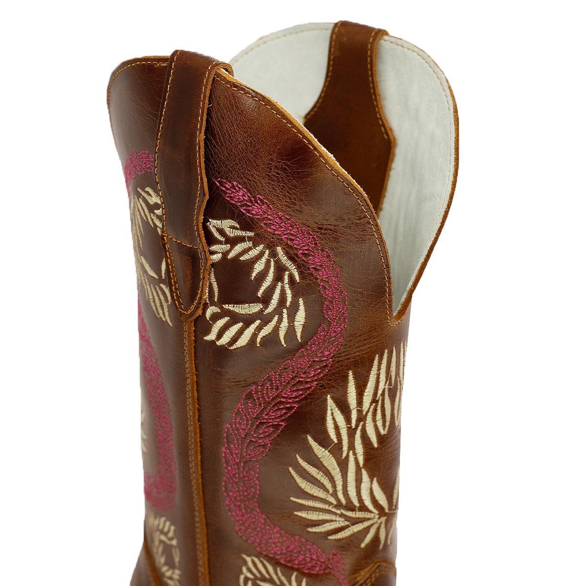 Bota Texana Feminina Big Bull Boots 909-317 C Marrom Marrom 5