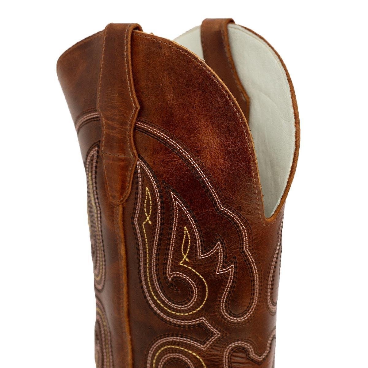 Bota Texana Feminina Big Bull Boots 909-490 G Marrom Marrom 5