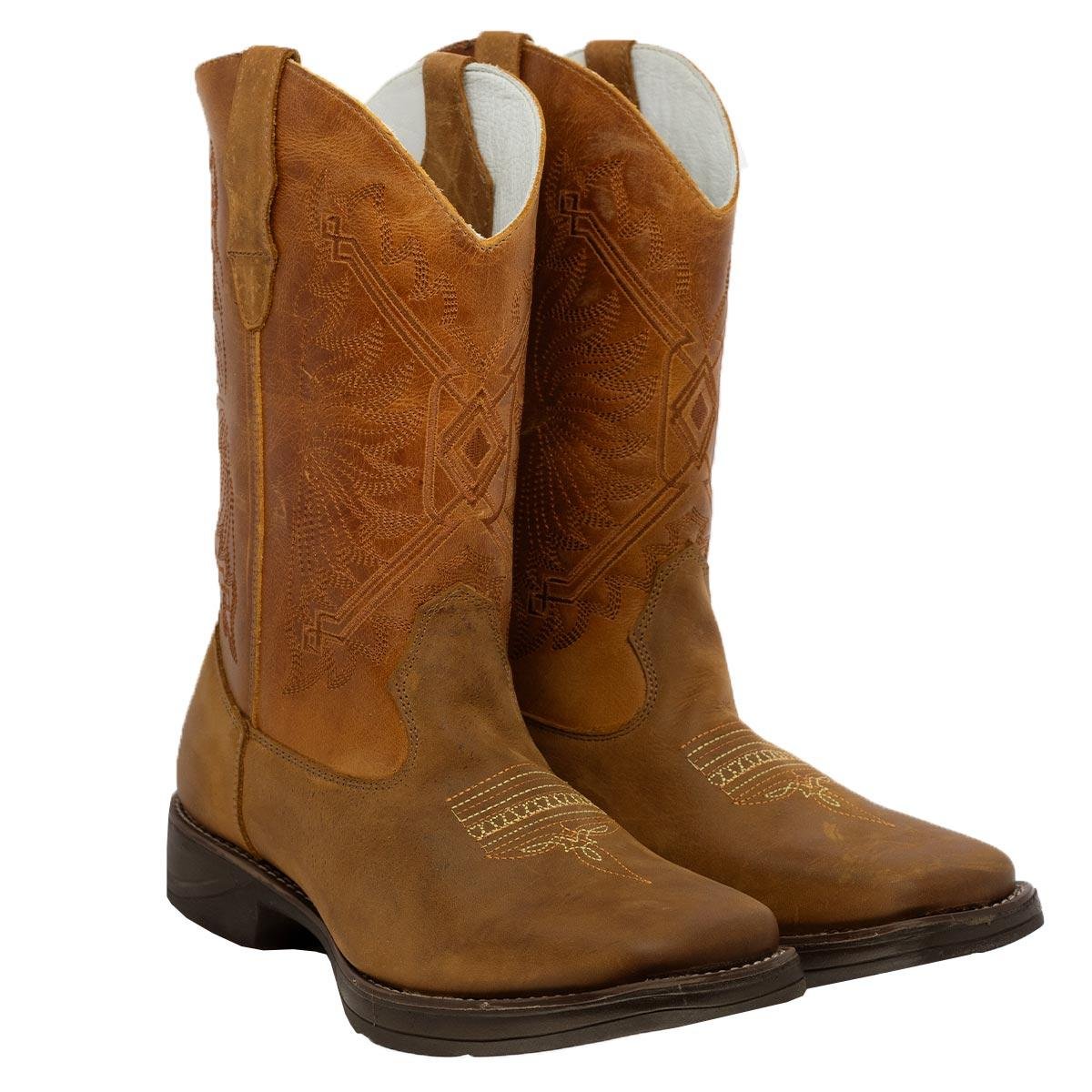 Bota Texana Masculina Big Bull Boots 900-470B Marrom Caramelo 3