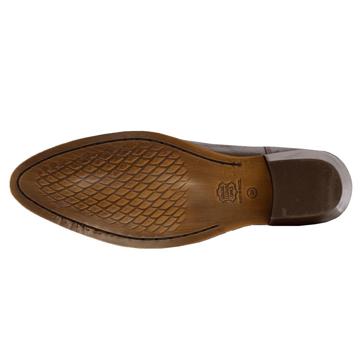 Bota Texana Feminina Big Bull Boots 840-22B Café Café 6