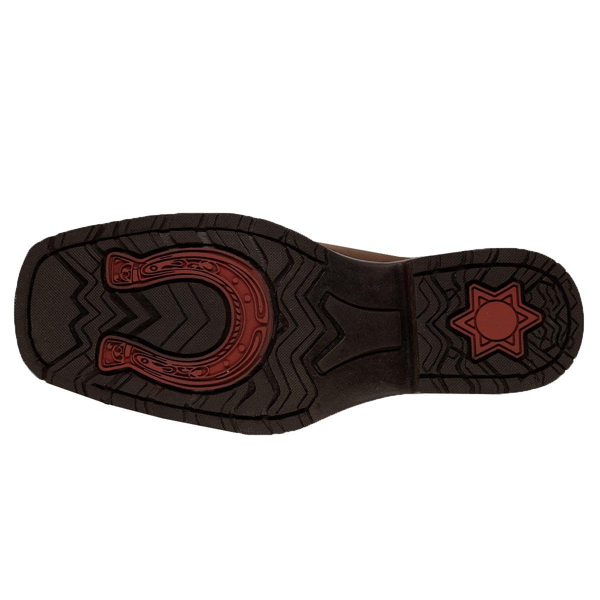 Botina Sertaneja Masculina kéffor 20010 Marrom Marrom 5