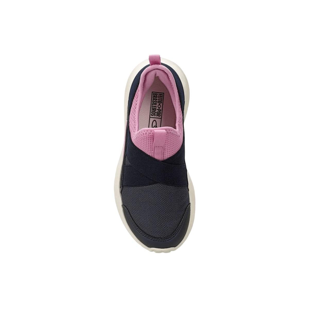Tênis Slip On Infantil Menina Olympikus Stream Marinho Azul Marinho/Rosa 4