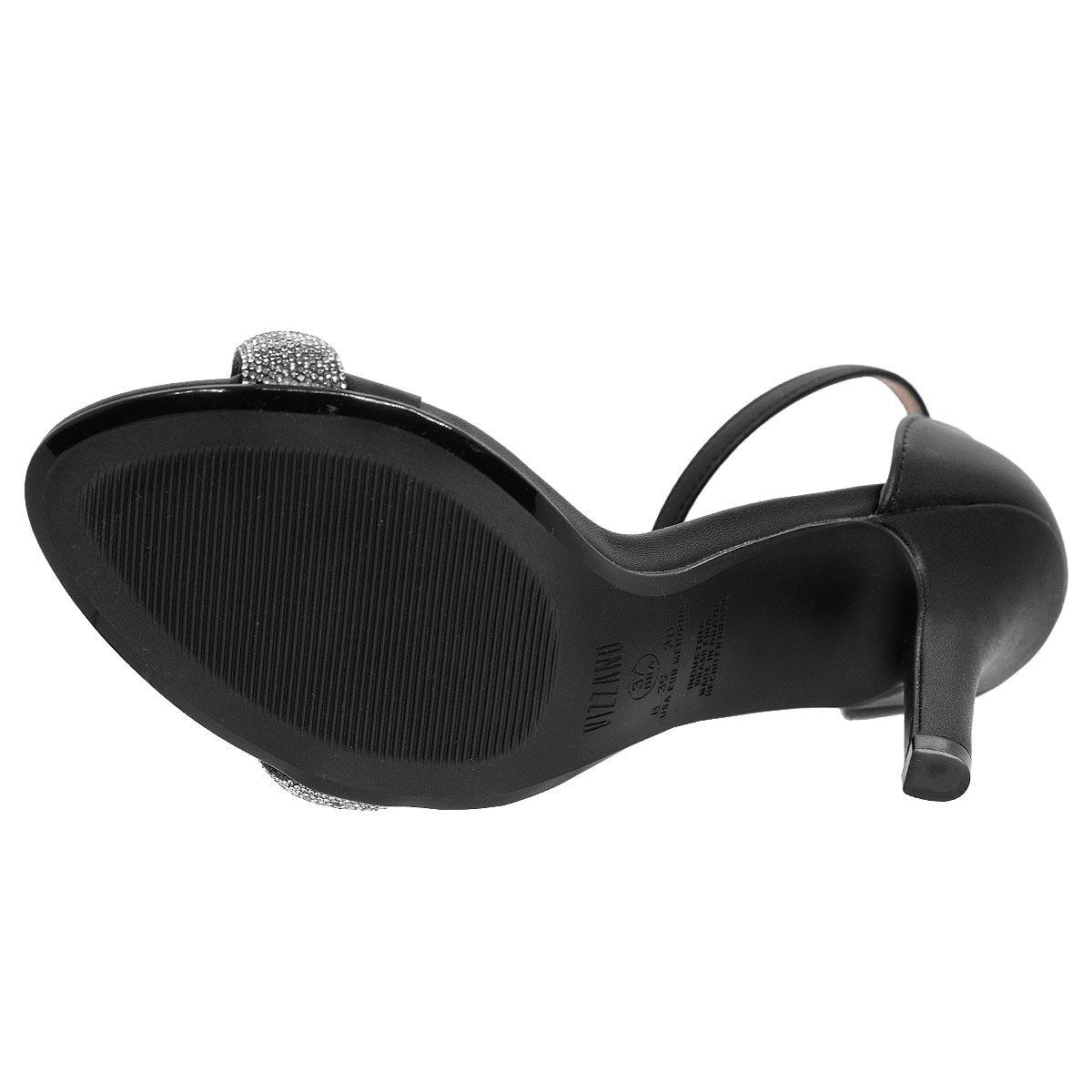 Sandália Salto Alto Feminina Vizzano 6249 Preta Preto 4