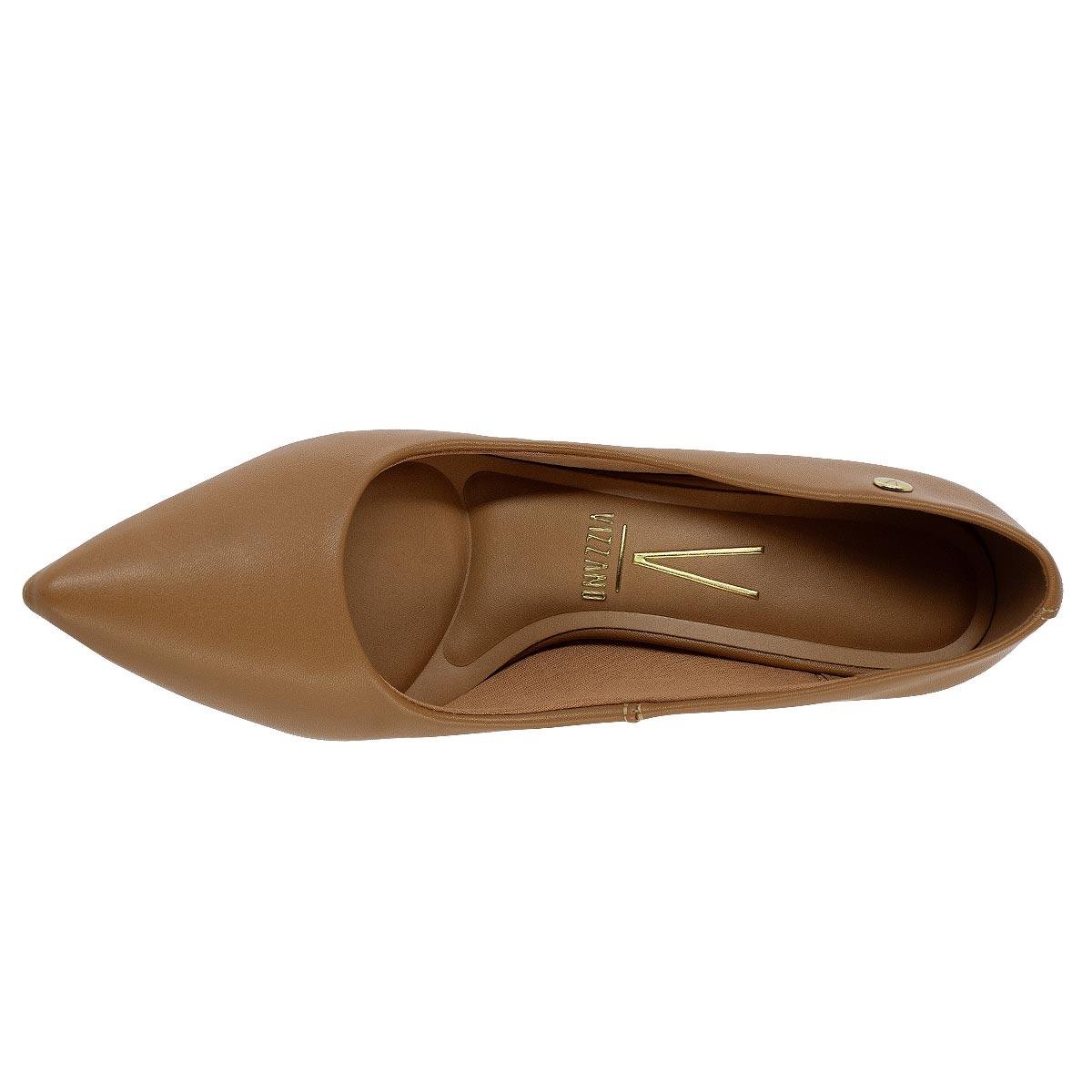 Sapato Scarpin Feminino Vizzano 1184 Camel Marrom 3