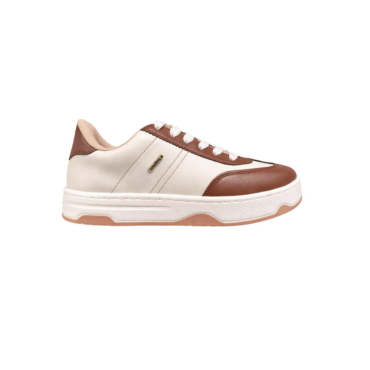 Tênis Casual Feminino Moleca 5835.201 Offwhite