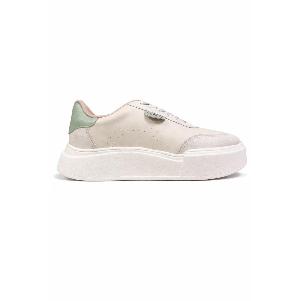 Tênis Casual Feminino Moleca 5838.101 Offwhite