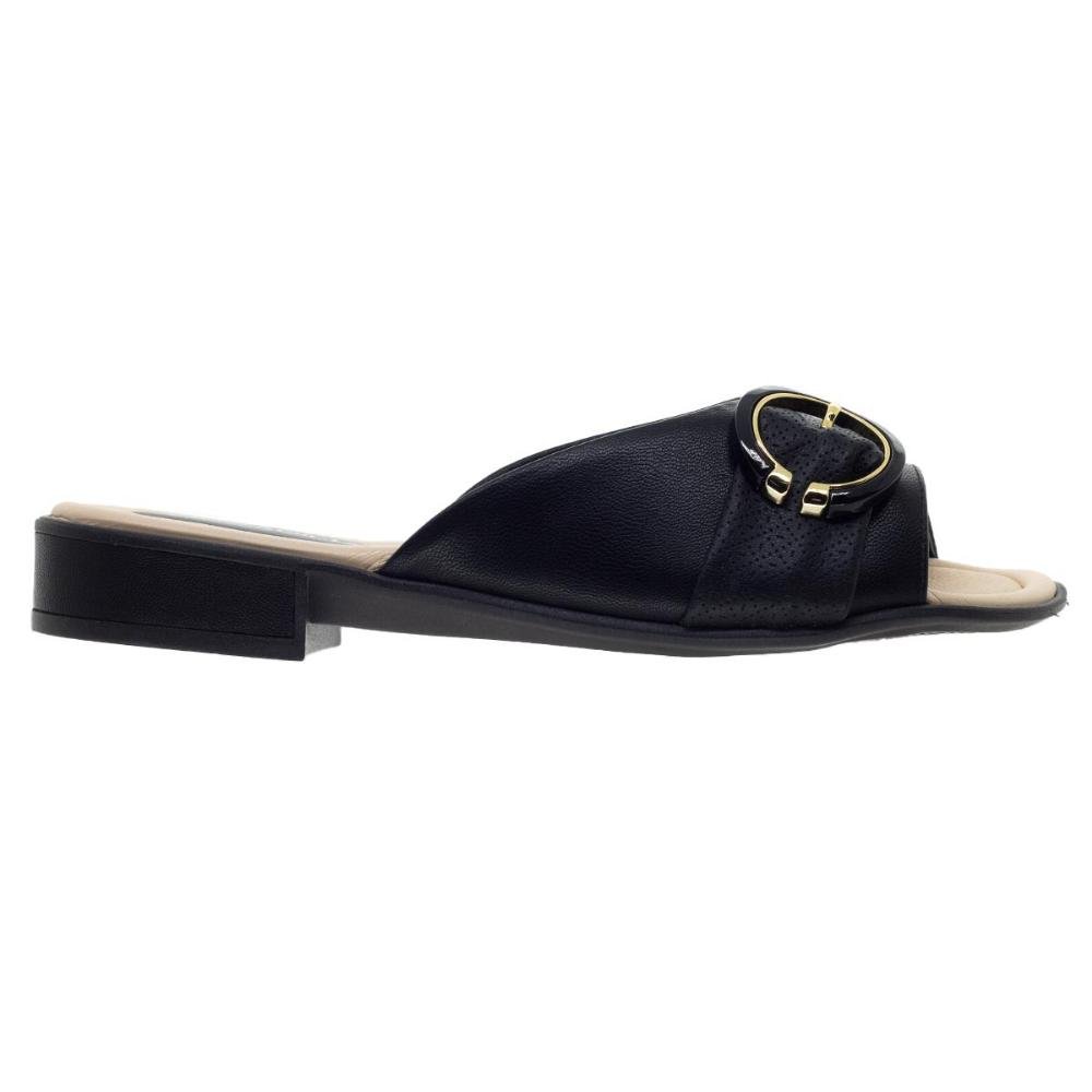 Tamanco Feminino Salto Baixo Piccadilly 590040 Preto