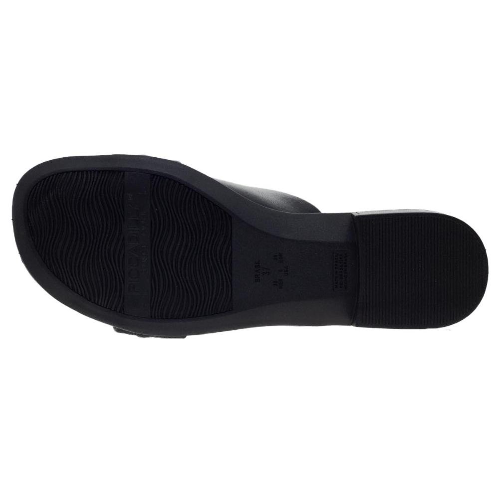 Tamanco Feminino Salto Baixo Piccadilly 590040 Preto Preto 4