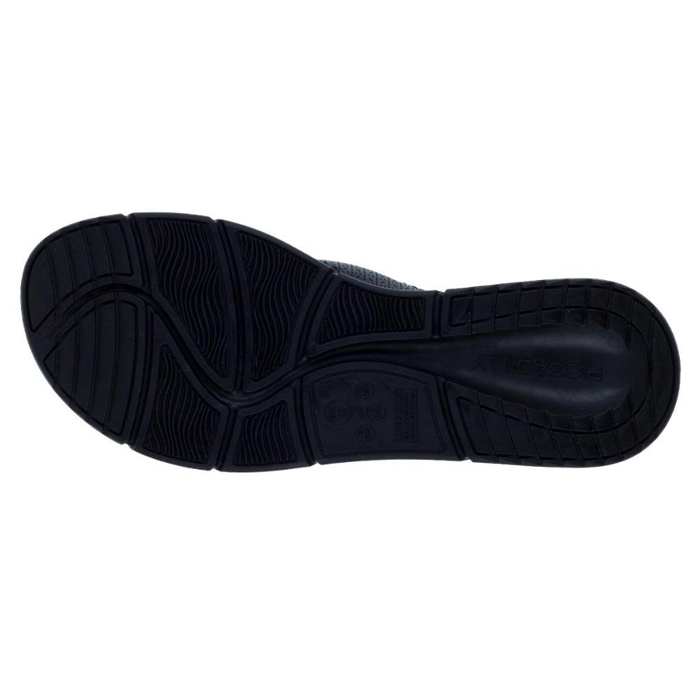 Tamanco Salto Flatform Baixo Piccadilly 571009 Preto Preto 4