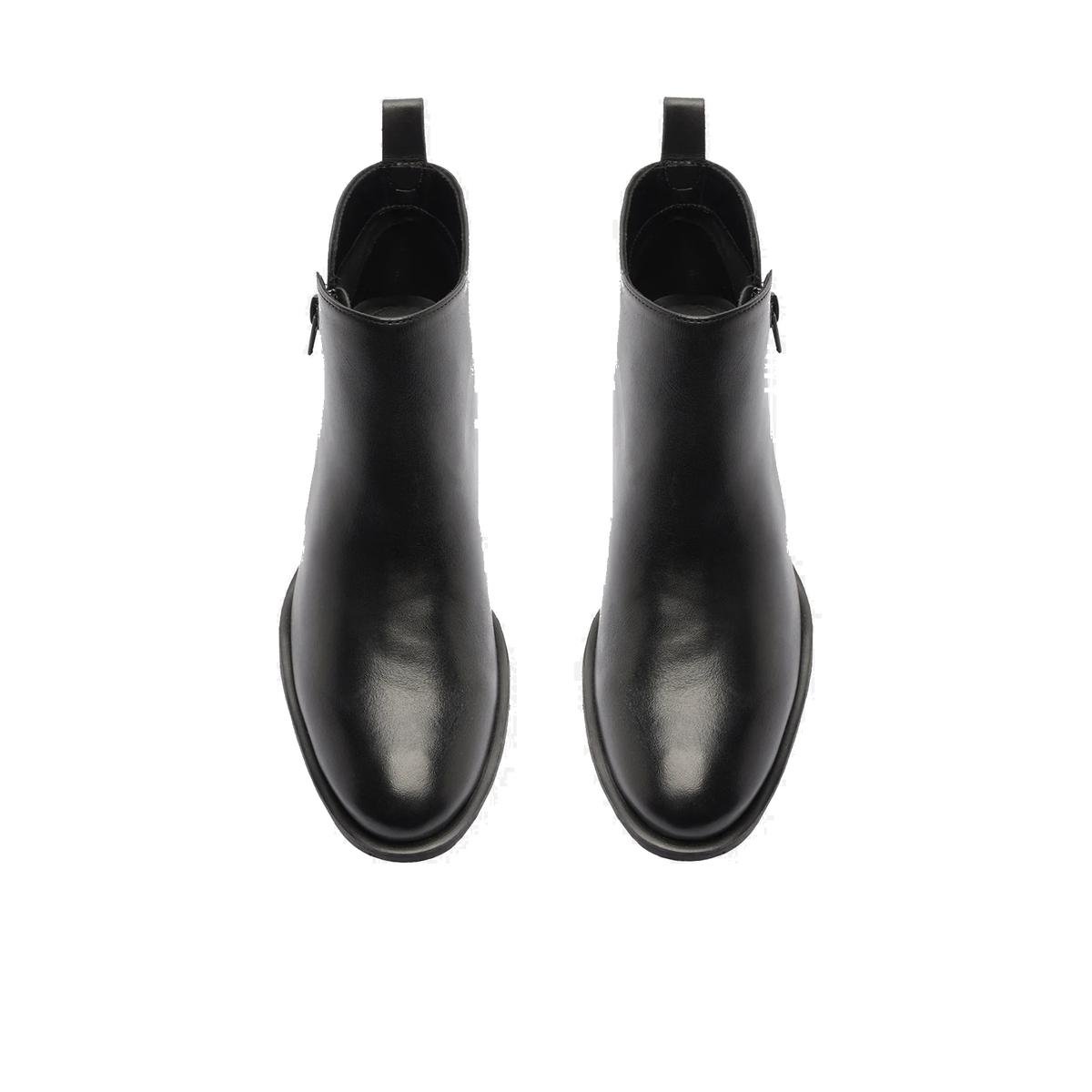 Bota Feminina Cano Curto Couro Arezzo Salto Baixo Preta Preto 5