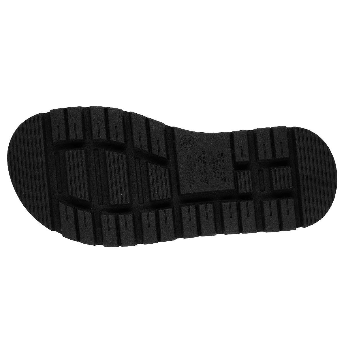 Tamanco Feminino Papete Moleca 5504.103 Preto Preto 4