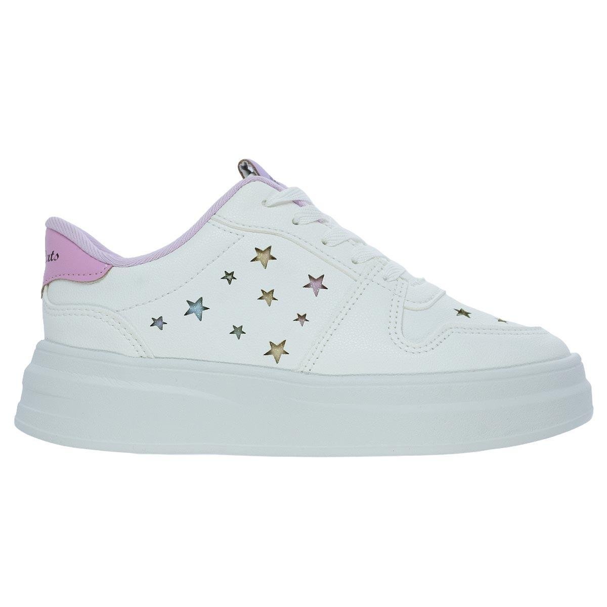 Tênis Infantil Menina Pink Cats Branco