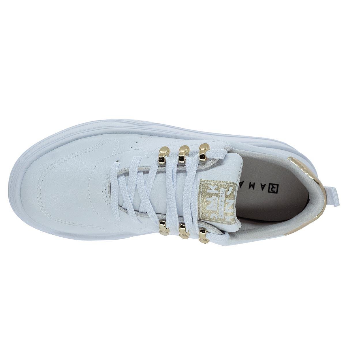 Tênis Casual Feminino Ramarim 2588206 Branco Branco 3