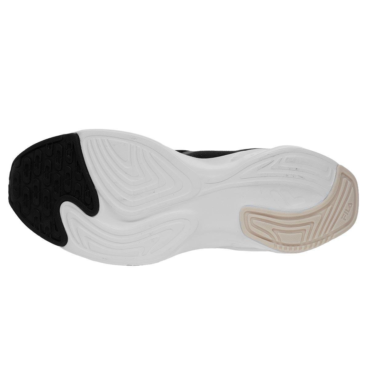 Tênis Esportivo Corrida Feminino Fila Recovery 1400824 Preto Preto 4