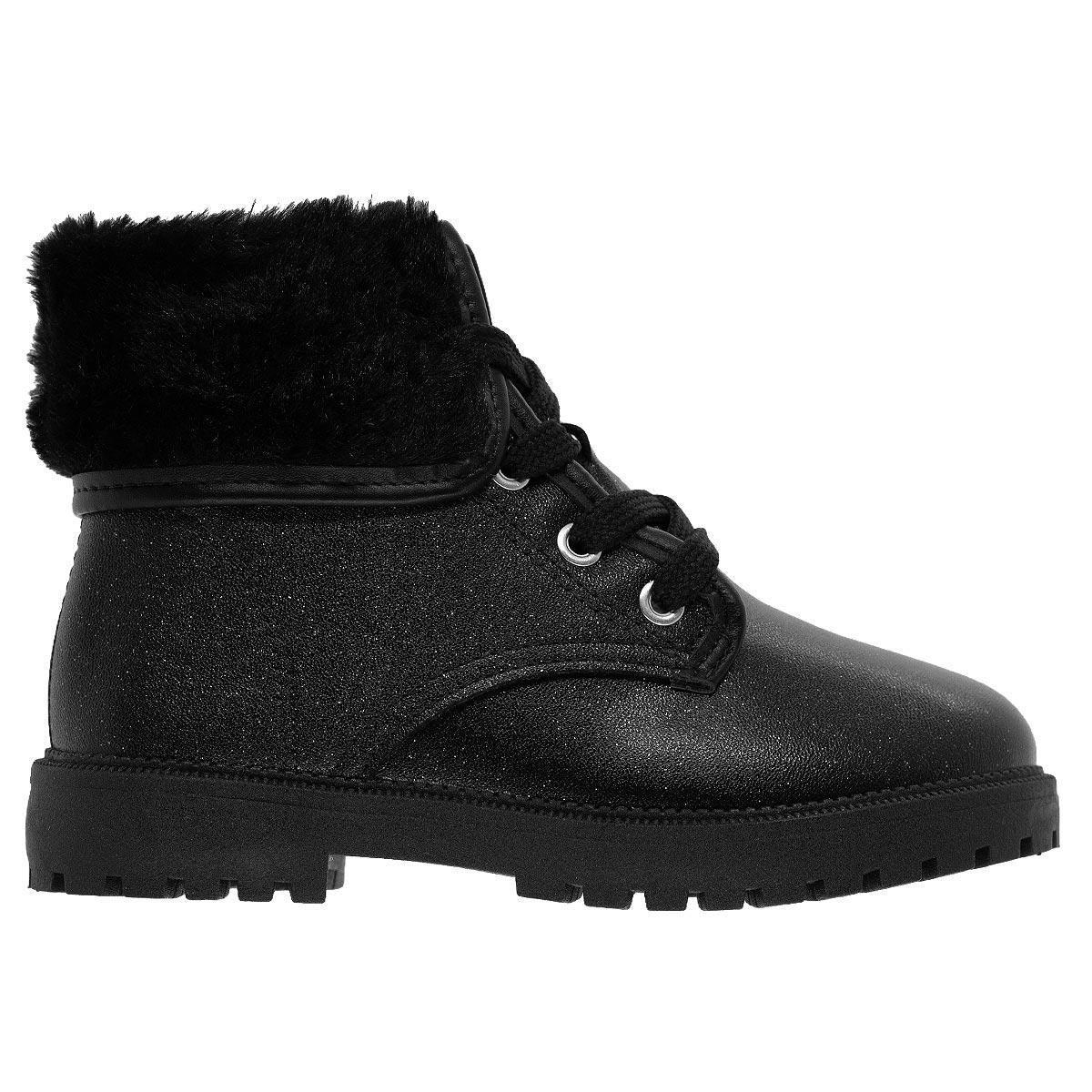 Bota Coturno Infantil Menina Molekinha 2126.524 Preto