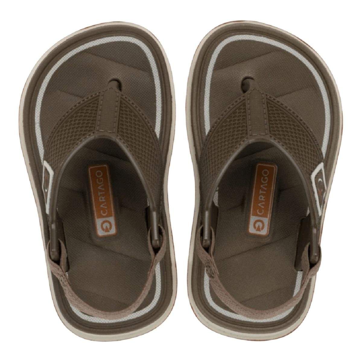 Chinelo Infantil Menino Cartago Malaga Sport II Marrom