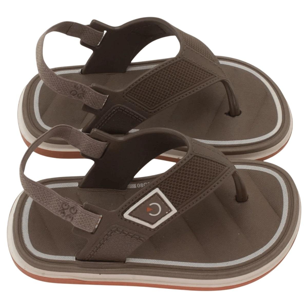 Chinelo Infantil Menino Cartago Malaga Sport II Marrom Marrom 2