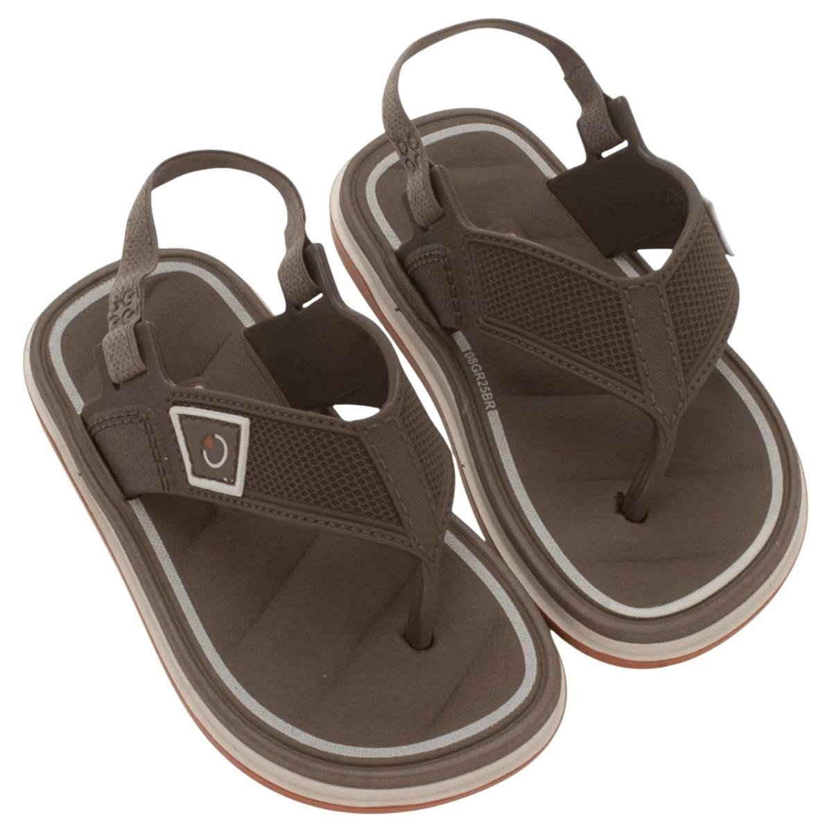 Chinelo Infantil Menino Cartago Malaga Sport II Marrom Marrom 3