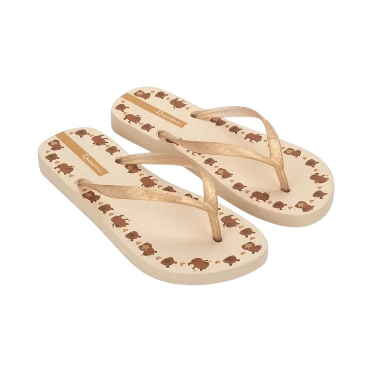 Chinelo Feminino Ipanema Capivara Day Bege Bege 3
