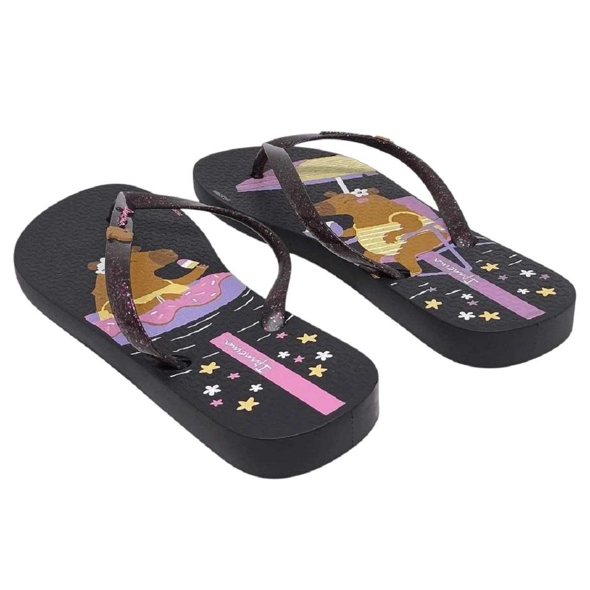Chinelo Feminino Ipanema Capivara Hype Preto Preto 2