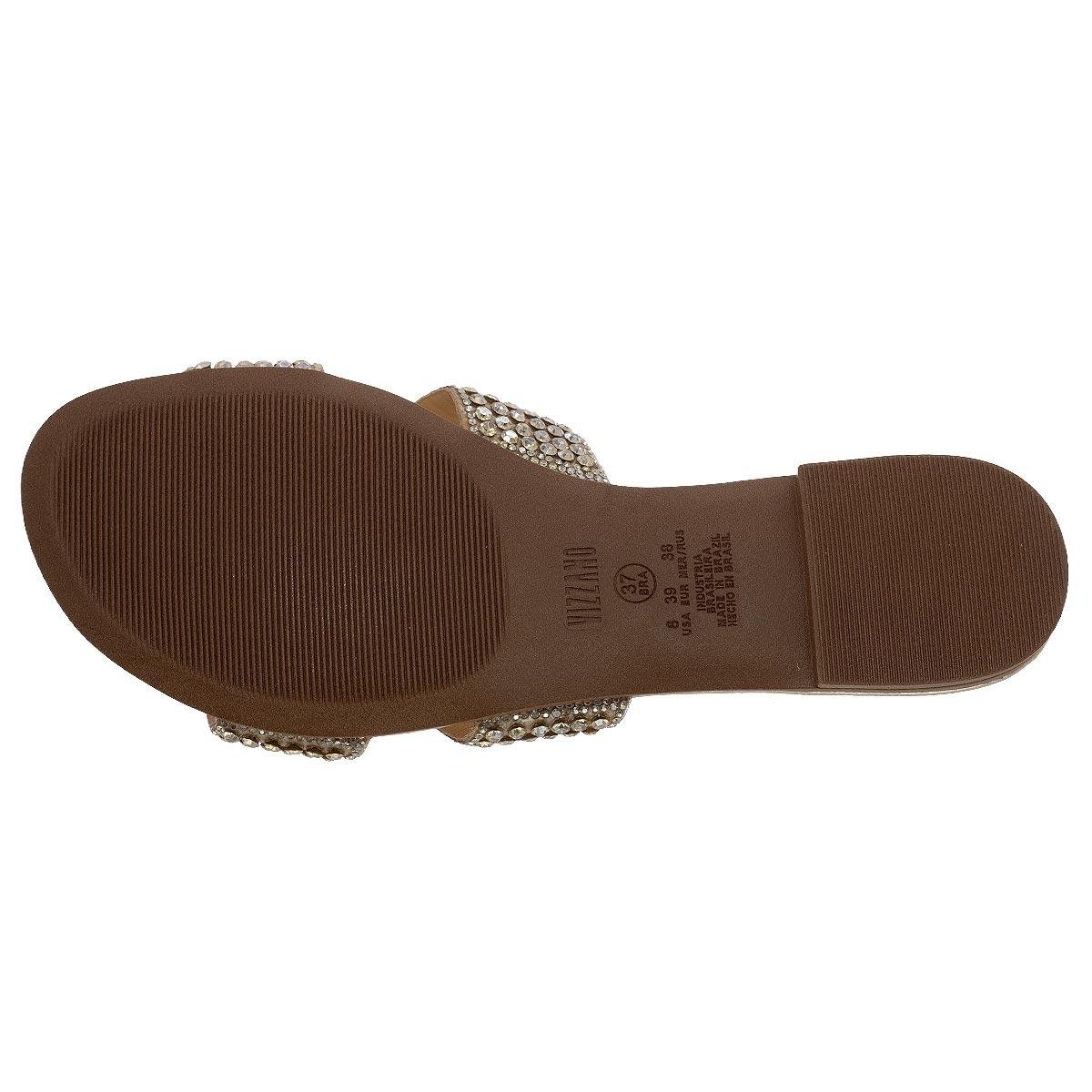 Rasteira Feminina Vizzano 6371.1105 Dourado Dourado 4