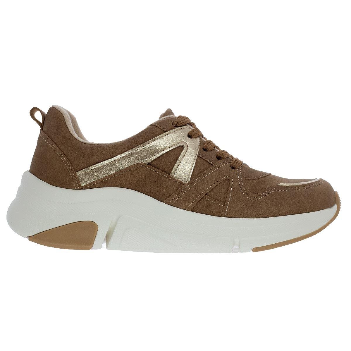 Tênis Chunk Feminino Modare Ultraconforto 7401.102 Marrom
