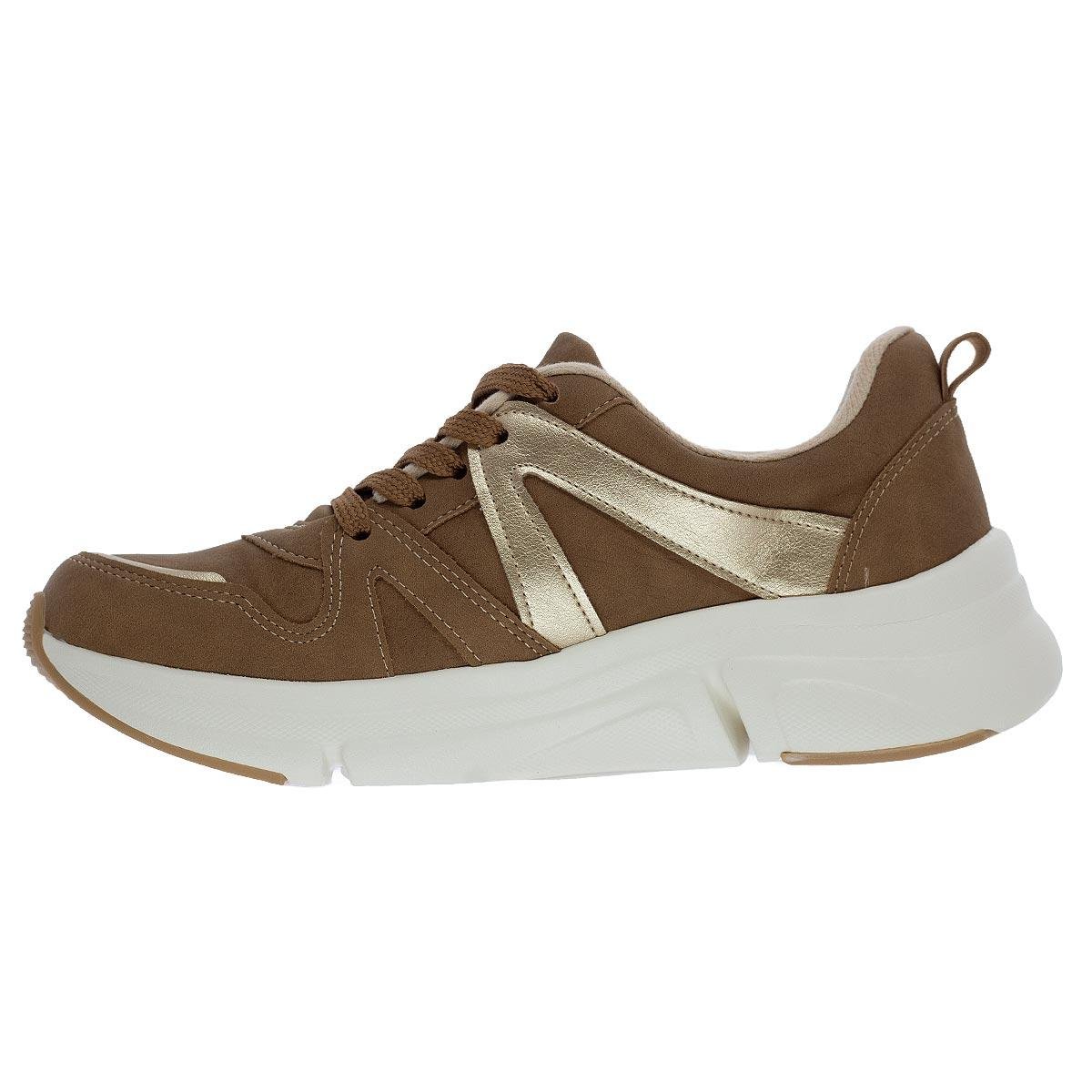 Tênis Chunk Feminino Modare Ultraconforto 7401.102 Marrom Marrom 2