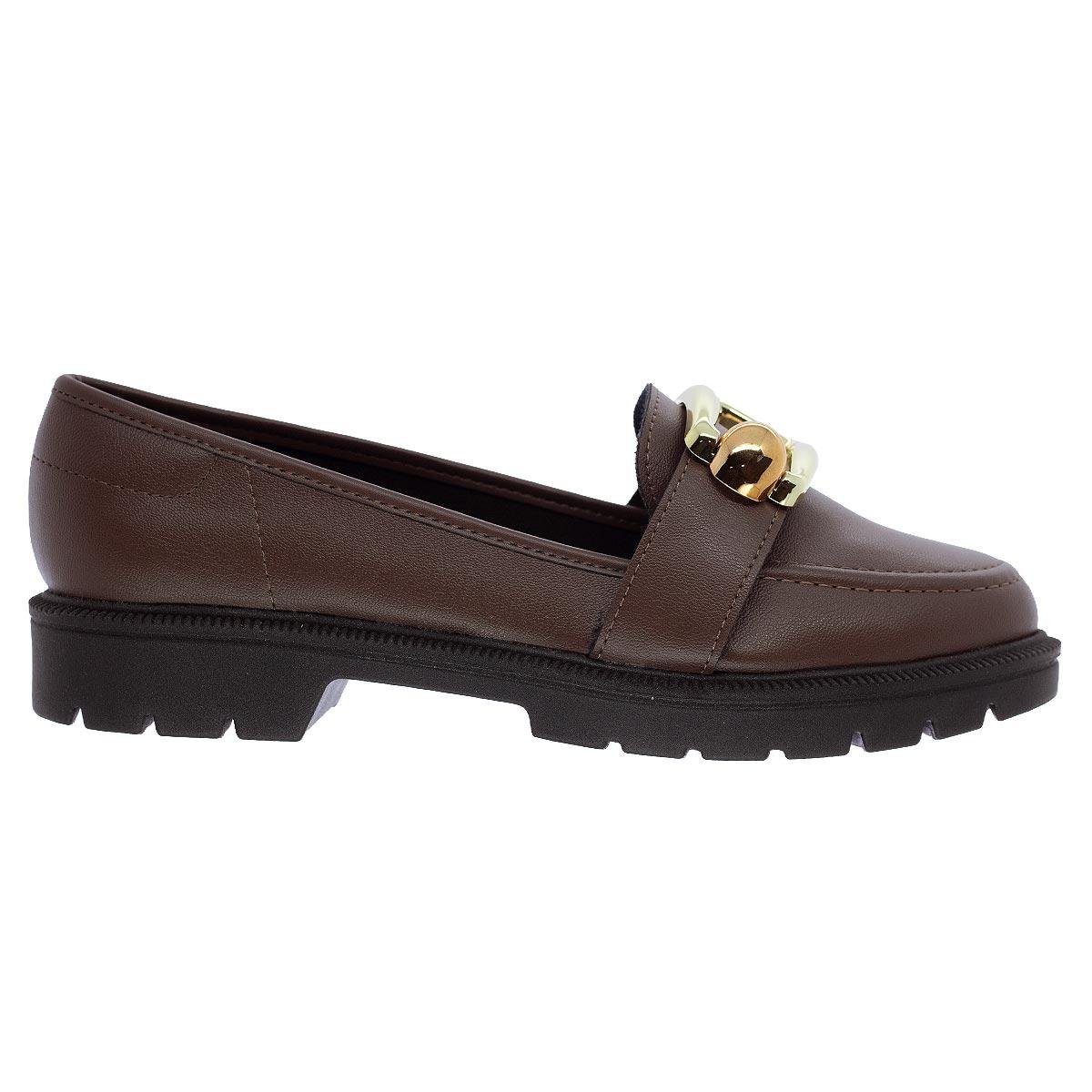 Mocassim Feminino Loafer Beira Rio 4283.132 Marrom