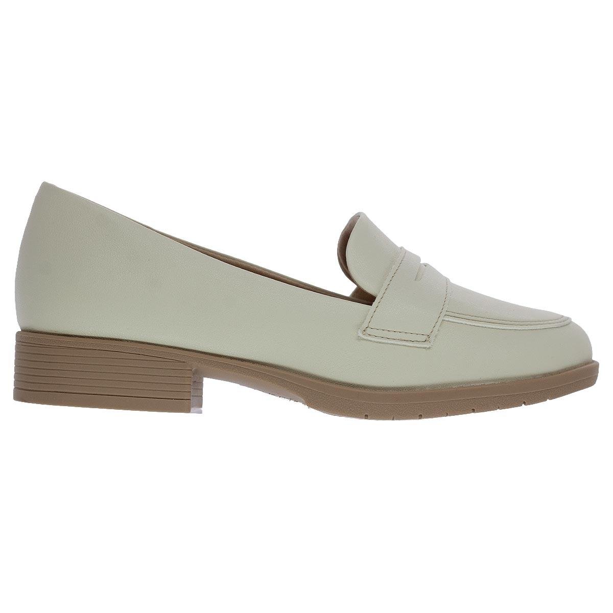 Mocassim Feminino Piccadilly 653023-12 Offwhite