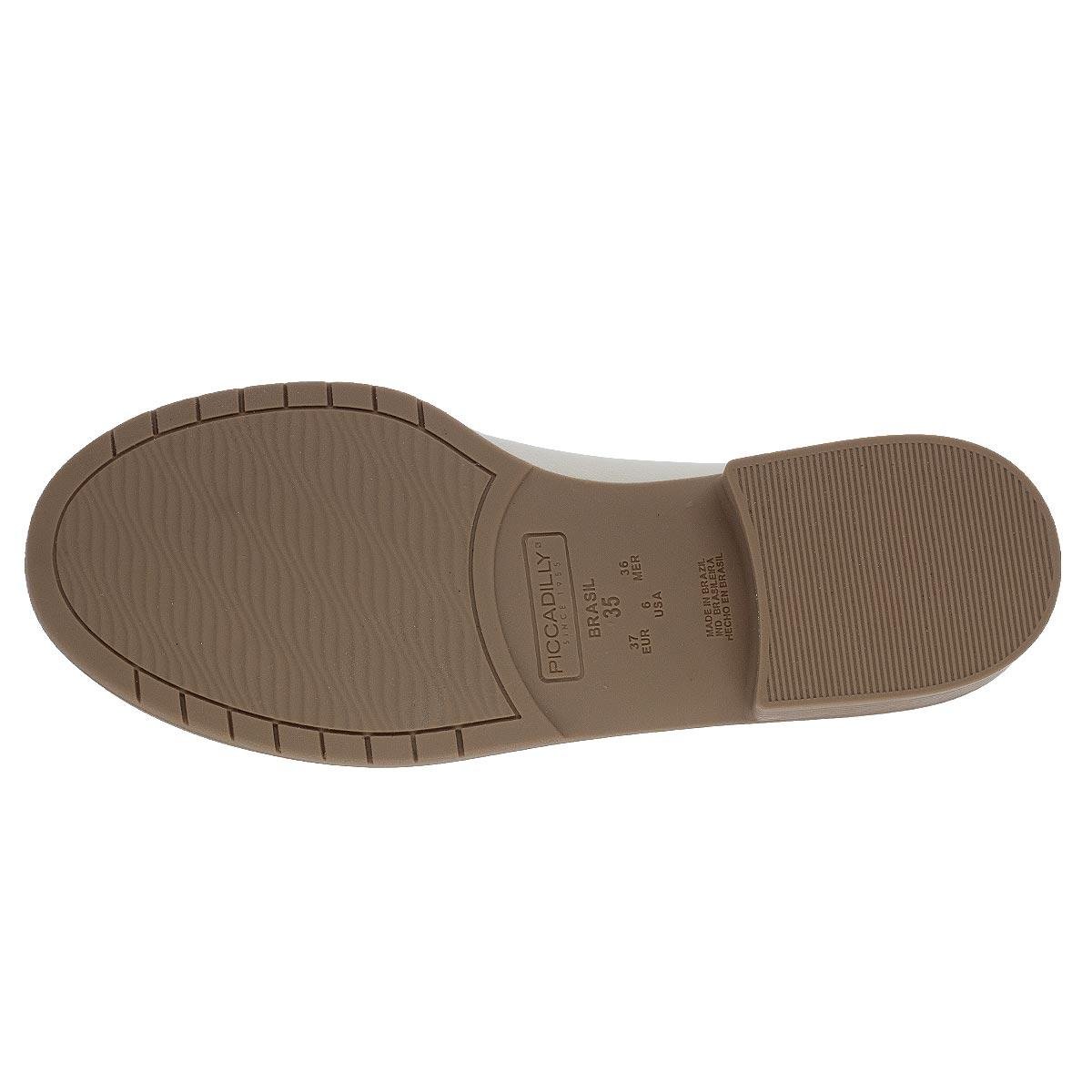 Mocassim Feminino Piccadilly 653023-12 Offwhite Branco 4