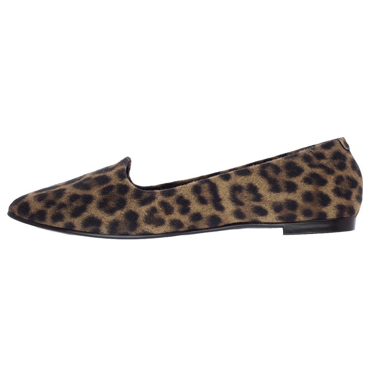 Sapatilha Feminina Moleca 5635.816 Preta Animal Print 2