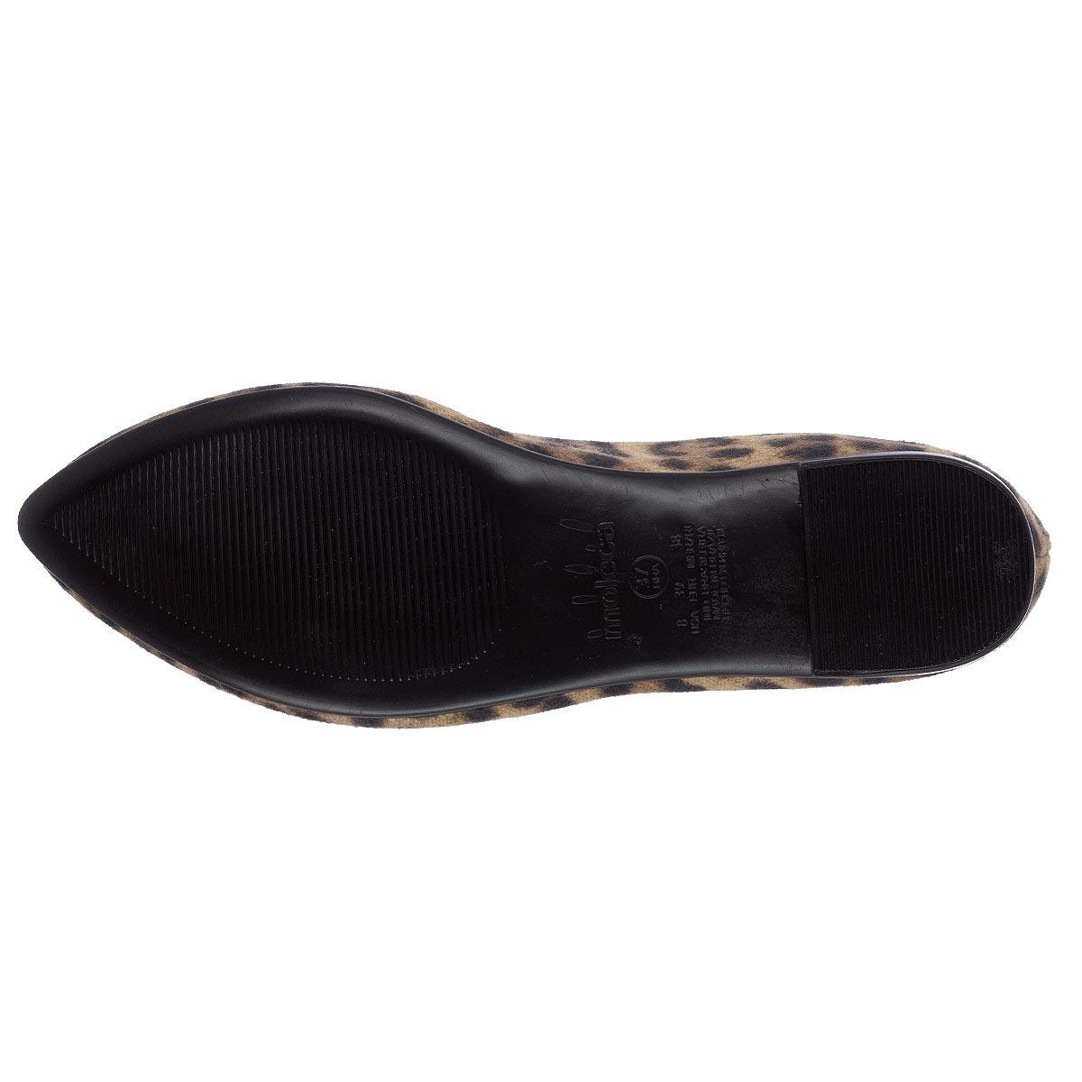 Sapatilha Feminina Moleca 5635.816 Preta Animal Print 4