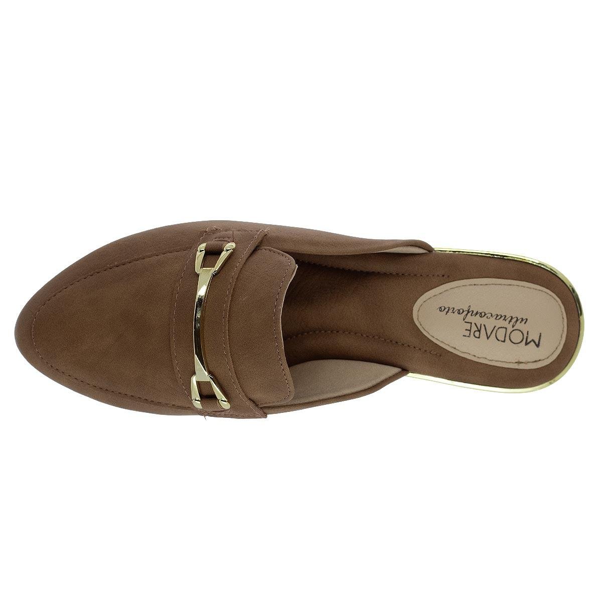 Mule Feminino Modare Ultraconforto 7505.335 Marrom Marrom 3