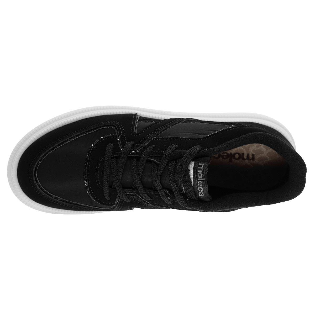 Tênis Casual Feminino Moleca Ana Castela 5816.108 Preto Preto 3