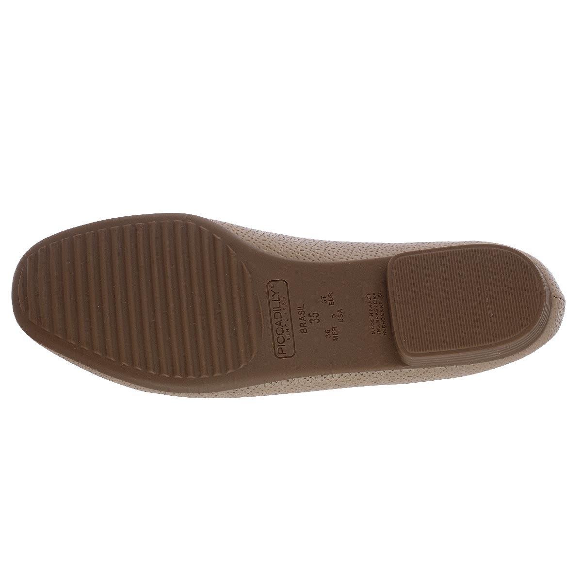 Sapatilha Feminino Piccadilly 250132-549 Bege Bege 4