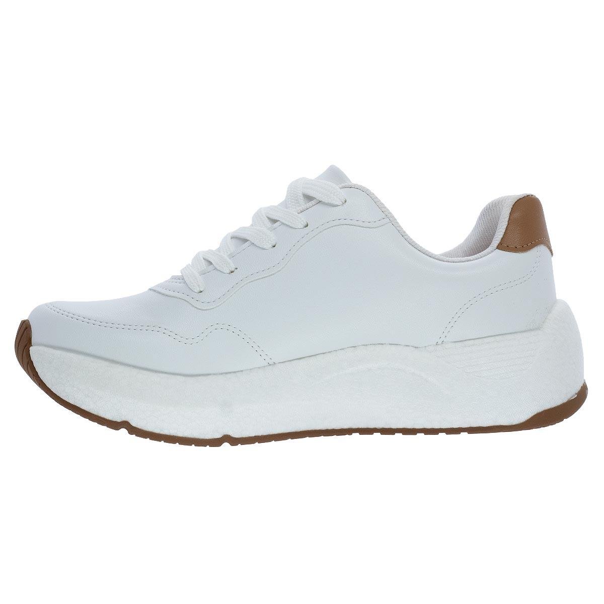 Tênis Casual Feminino Beira Rio 4327.106 Branco Branco 2