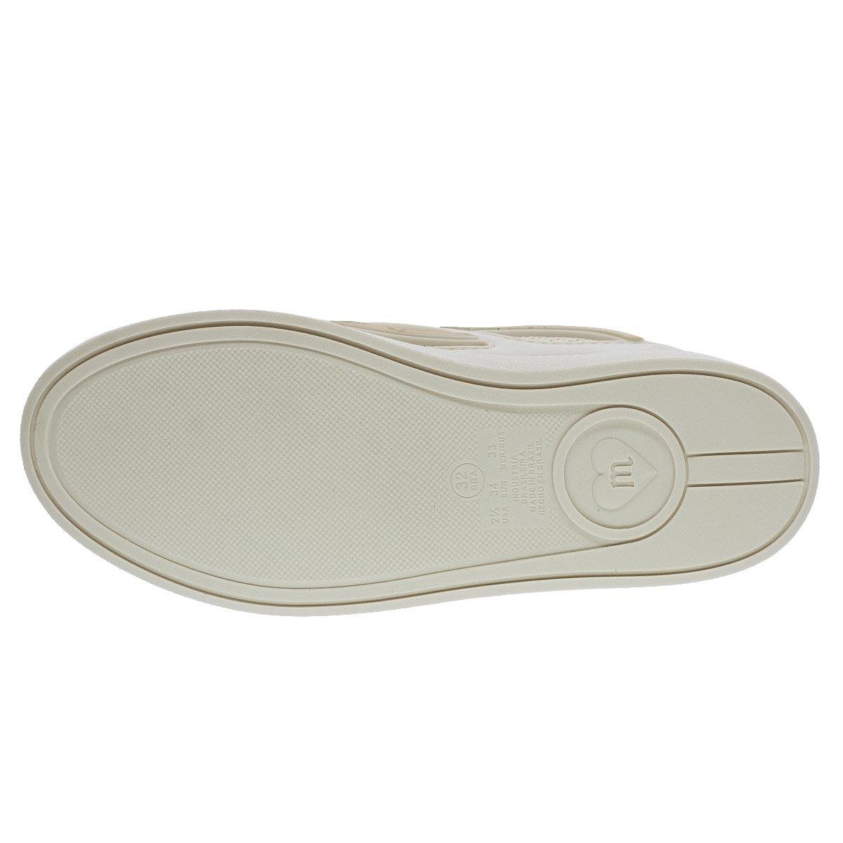 Tênis Casual Infantil Menina Molekinha 2574.120 Offwhite Off White 4