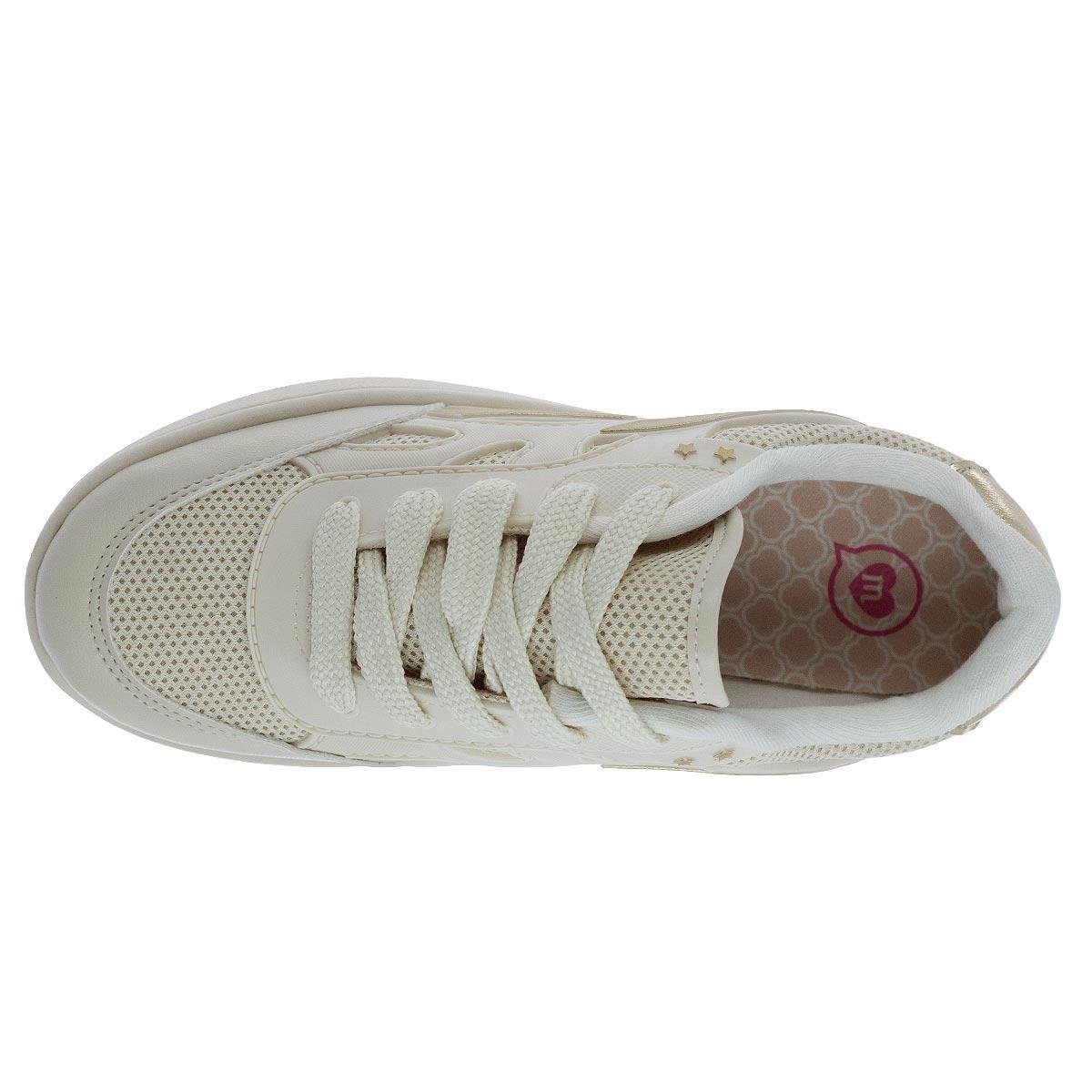 Tênis Casual Infantil Menina Molekinha 2574.120 Offwhite Off White 3