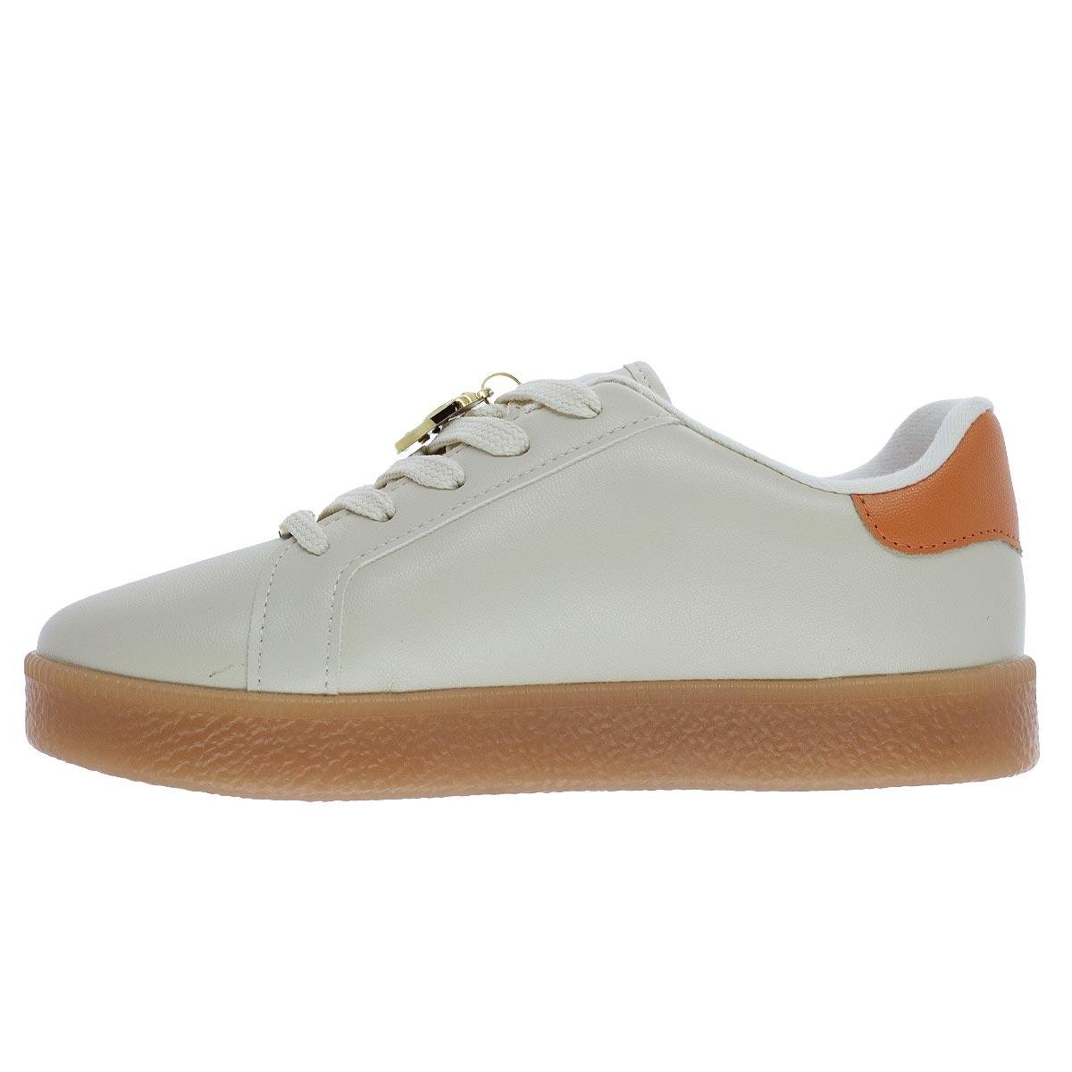 Tênis Casual Infantil Menina Molekinha 2582.111 Offwhite Branco 2