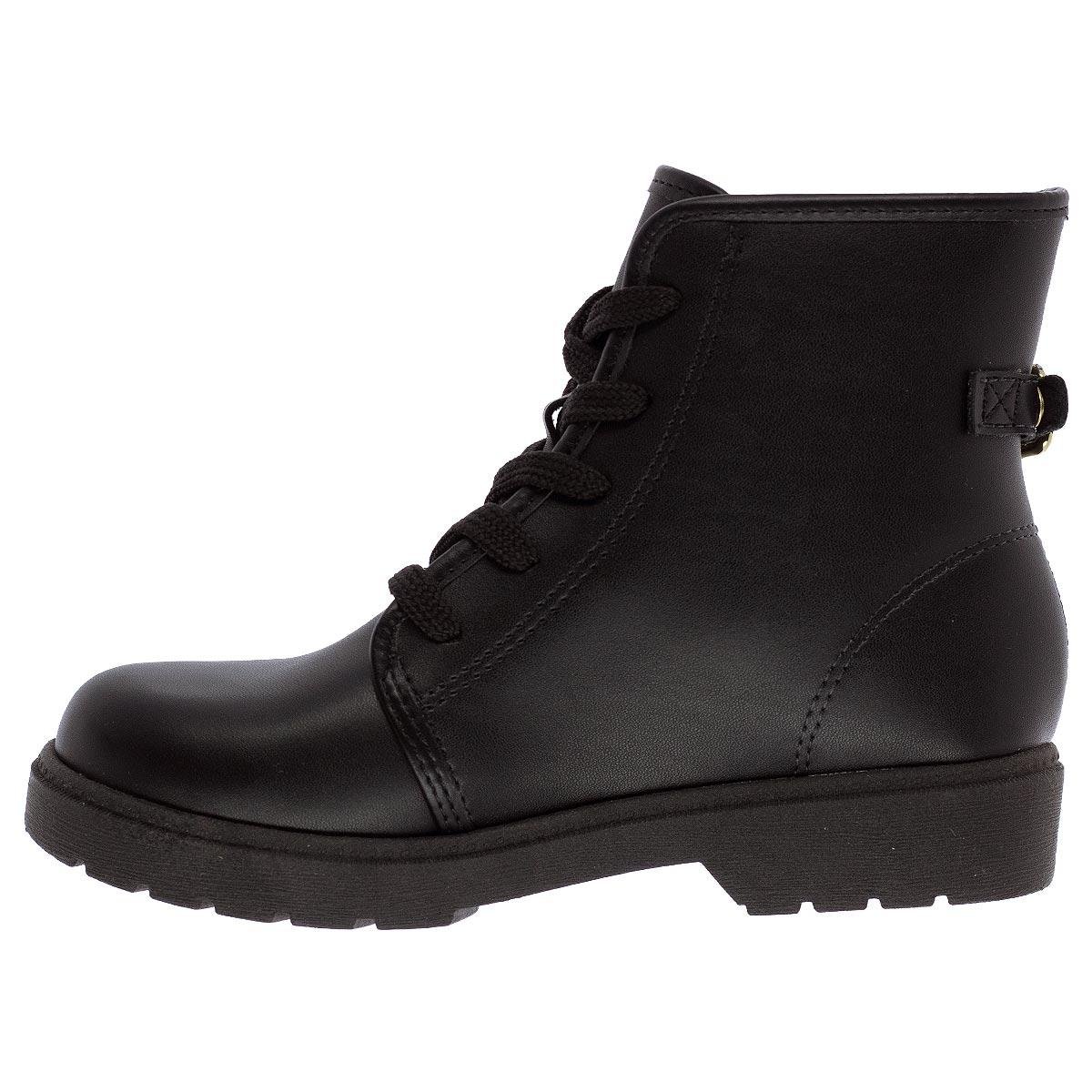 Coturno Infantil Menina Molekinha Porta Moedas 2164.144 Preto Preto 2