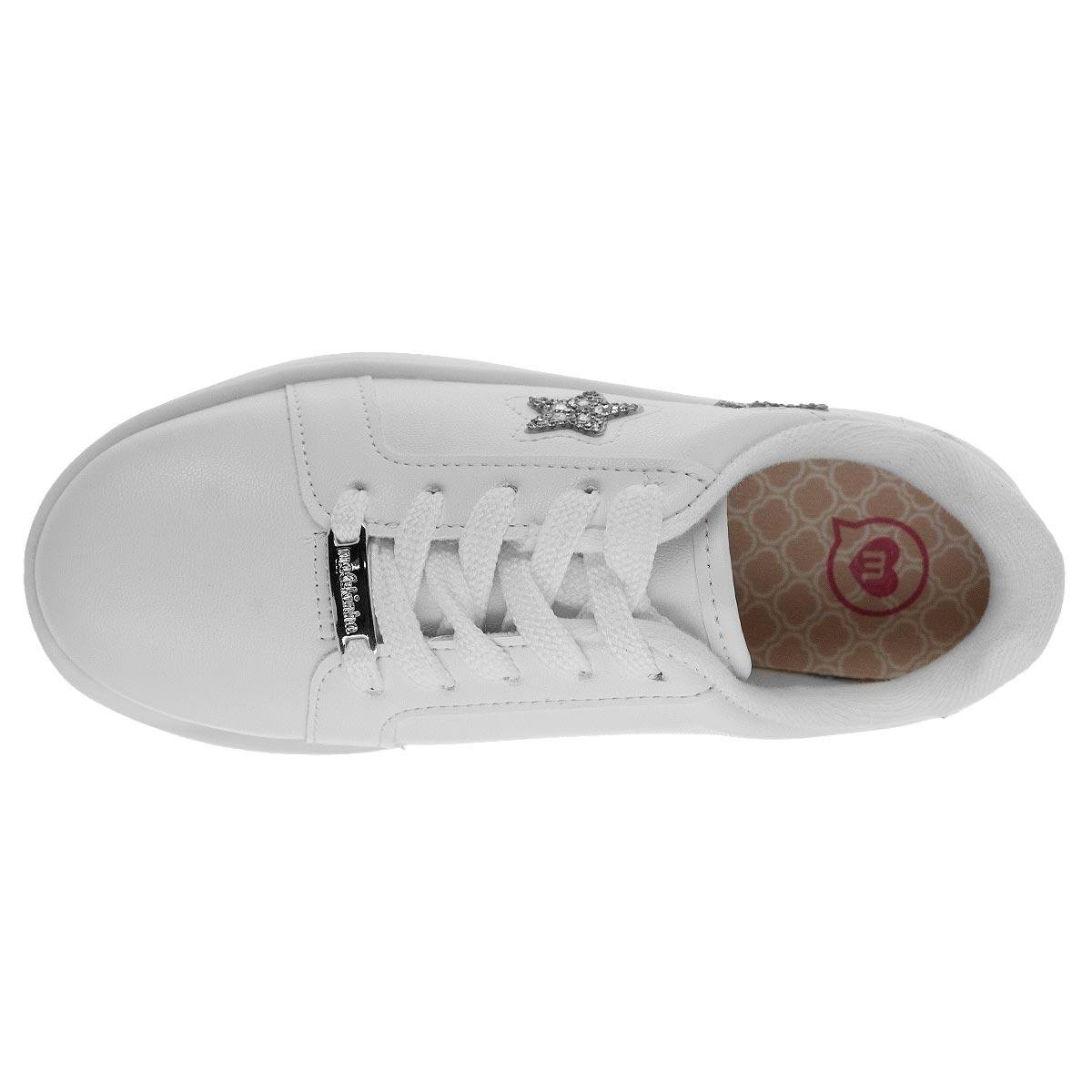 Tênis Casual Infantil Menina Molekinha 2574.125 Branco Branco 3