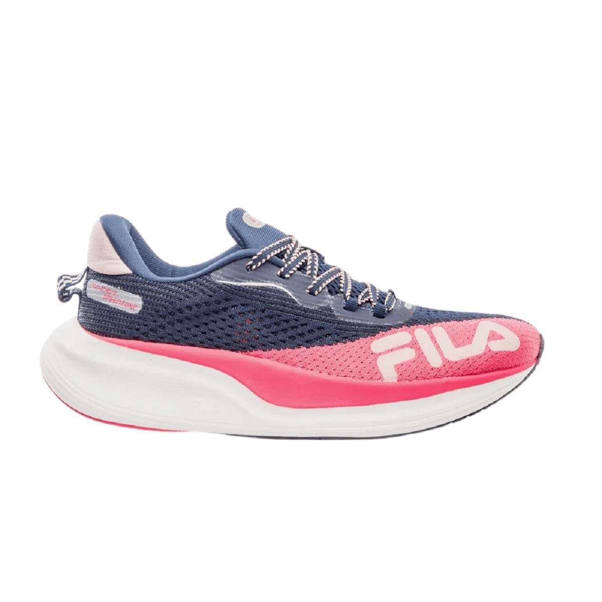 Tênis Esportivo Corrida Feminino Fila Racer Speedzone Marinho