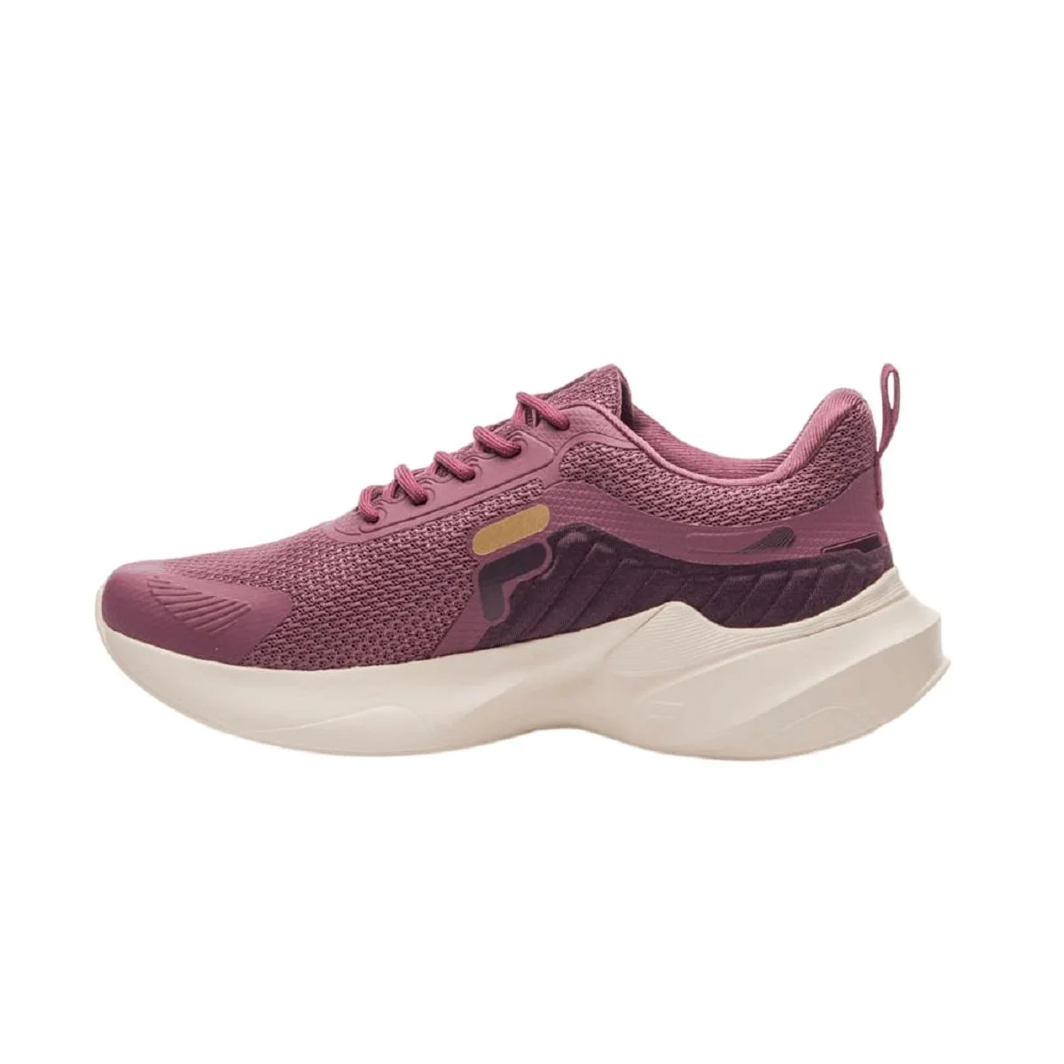Tênis Esportivo Corrida Feminino Fila Progress Lite Vinho Vinho 2