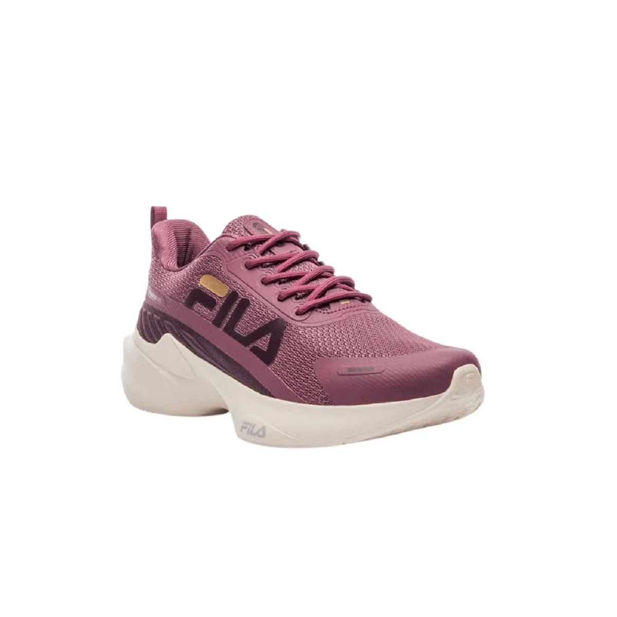 Tênis Esportivo Corrida Feminino Fila Progress Lite Vinho Vinho 3
