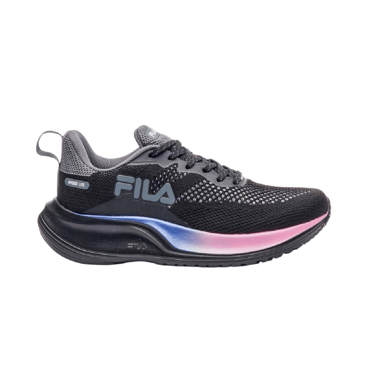 Tênis Esportivo Corrida Feminino Fila Speed Lite Preto