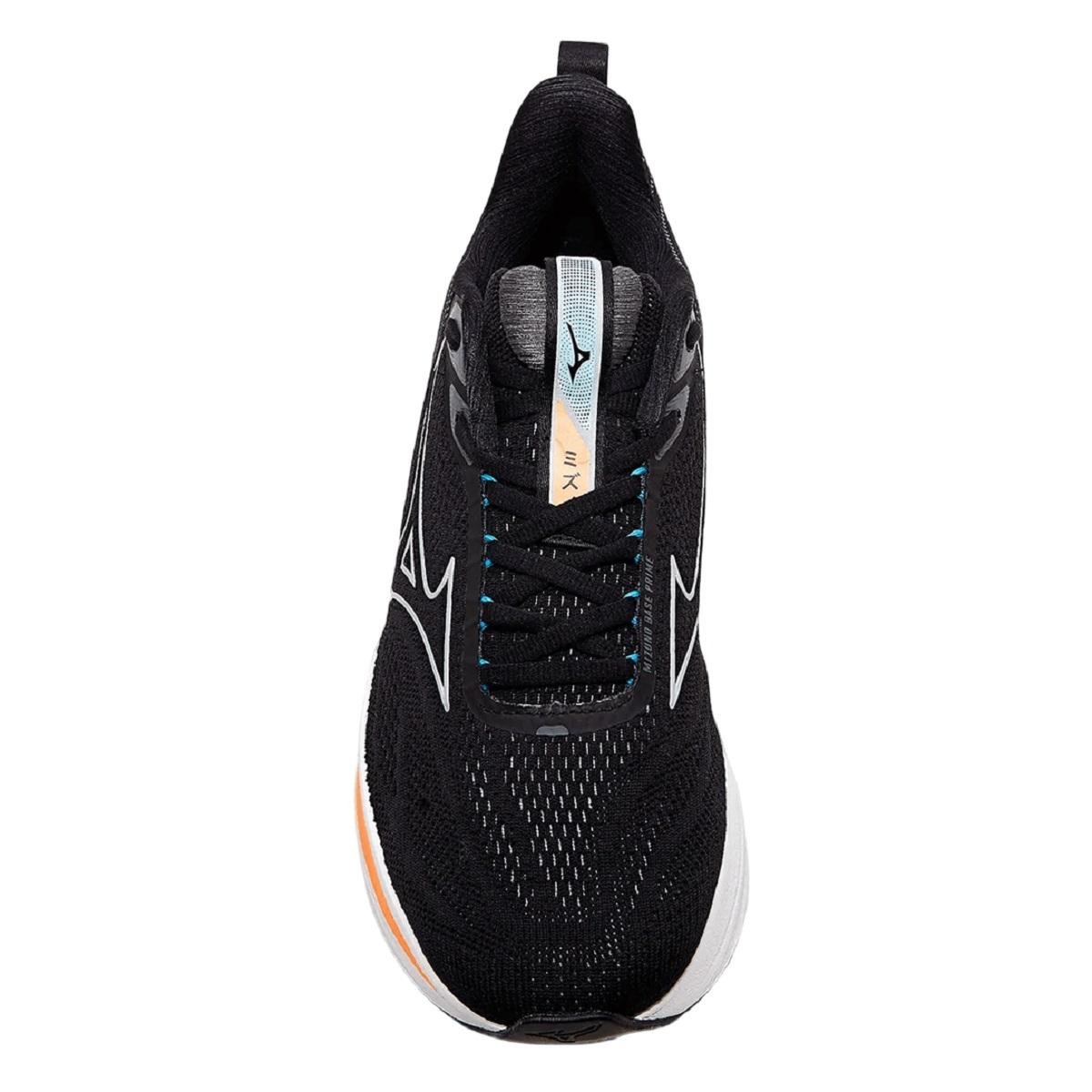 Tênis Esportivo Corrida Masculino Mizuno Base Prime Preto Preto 3