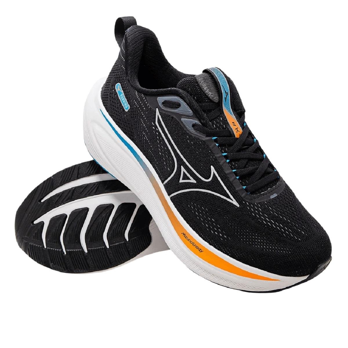 Tênis Esportivo Corrida Masculino Mizuno Base Prime Preto Preto 4